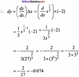 MP Board Class 12th Maths Important Questions Chapter 6 Application of Derivatives img 30