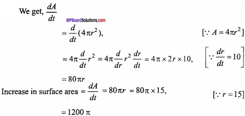 MP Board Class 12th Maths Important Questions Chapter 6 Application of Derivatives img 4