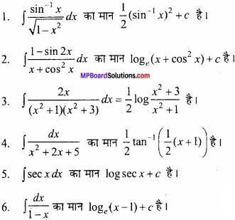MP Board Class 12th Maths Important Questions Chapter 7 समाकलन img 2