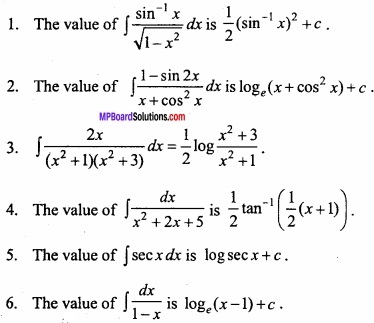 MP Board Class 12th Maths Important Questions Chapter 7A Integration img 2 - Copy