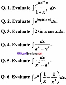MP Board Class 12th Maths Important Questions Chapter 7A Integration img 3 - Copy