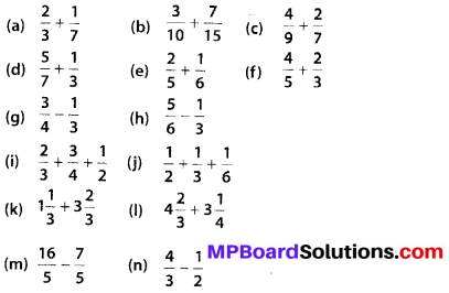 MP Board Class 6th Maths Solutions Chapter 7 Fractions Ex 7.6 1