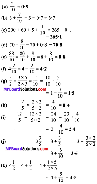 MP Board Class 6th Maths Solutions Chapter 8 दशमलव Ex 8.1 image 4