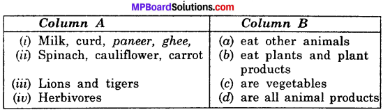 Mp Board Class 6 Science Solution