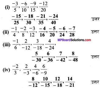 MP Board Class 7th Maths Solutions Chapter 9 परिमेय संख्याएँ Ex 9.1 image 7