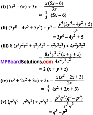 MP Board Class 8th Maths Solutions Chapter 14 गुणनखंडन Ex 14.3 img-2