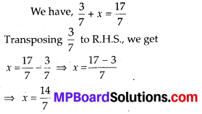 MP Board Class 8th Maths Solutions Chapter 2 Linear Equations in One Variable Ex 2.1 1