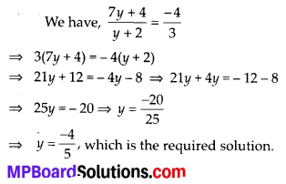 MP Board Class 8th Maths Solutions Chapter 2 Linear Equations in One Variable Ex 2.6 4
