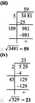 MP Board Class 8th Maths Solutions Chapter 6 वर्ग और वर्गमूल Ex 6.4 img-2