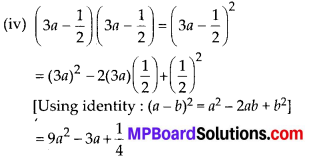 MP Board Class 8th Maths Solutions Chapter 9 Algebraic Expressions and Identities Ex 9.5 3