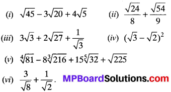 MP Board Class 9th Maths Solutions Chapter 1 Number Systems Ex 1.2 img-3