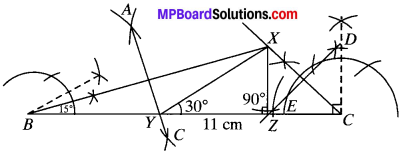 MP Board Class 9th Maths Solutions Chapter 11 Constructions Ex 11.2 img-4