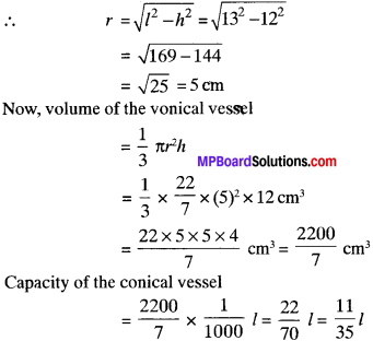 MP Board Class 9th Maths Solutions Chapter 13 Surface Areas and Volumes Ex 13.7 img-3