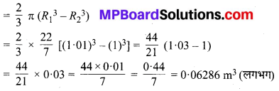 MP Board Class 9th Maths Solutions Chapter 13 पृष्ठीय क्षेत्रफल एवं आयतन Ex 13.8 image 2