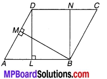 MP Board Class 9th Maths Solutions Chapter 9 समान्तर चतुर्भुज और त्रिभुजों के क्षेत्रफल Additional Questions 16
