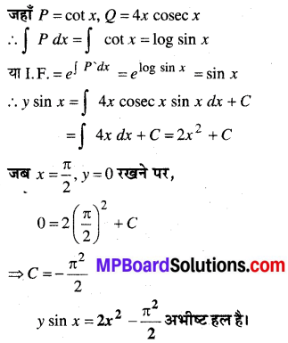 MP Board Class 12th Maths Book Solutions Chapter 9 अवकल समीकरण विविध प्रश्नावली img 24