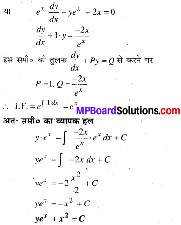 MP Board Class 12th Maths Book Solutions Chapter 9 अवकल समीकरण विविध प्रश्नावली img 32