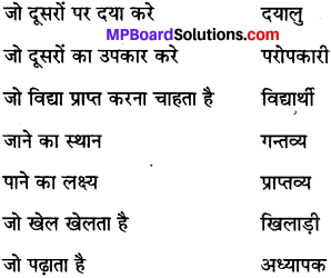 MP Board Class 6th Special Hindi व्याकरण 10