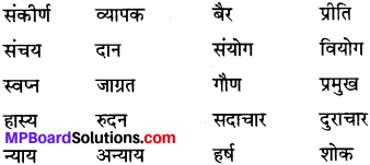 MP Board Class 6th Special Hindi व्याकरण 7