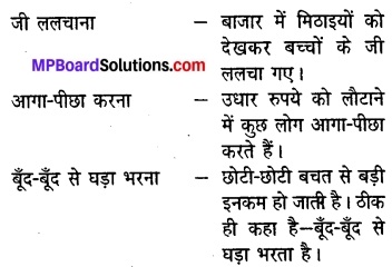 Class 8th Hindi Solution Mp Board