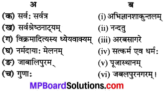 Class 8 Sanskrit Vividh Prashnavali 3 MP Board