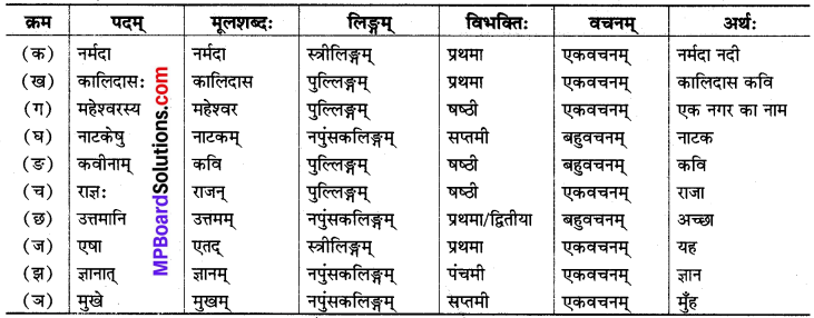 Vividh Prashnavali 3 Sanskrit MP Board