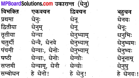 MP Board Class 9th Sanskrit व्याकरण शब्द रूप img-14