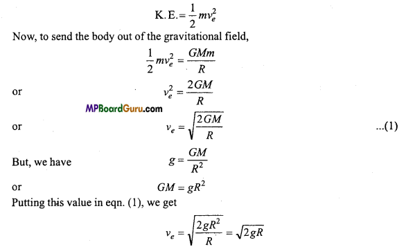 MP Board Class 11th Physics Important Questions Chapter 8 Gravitation 13
